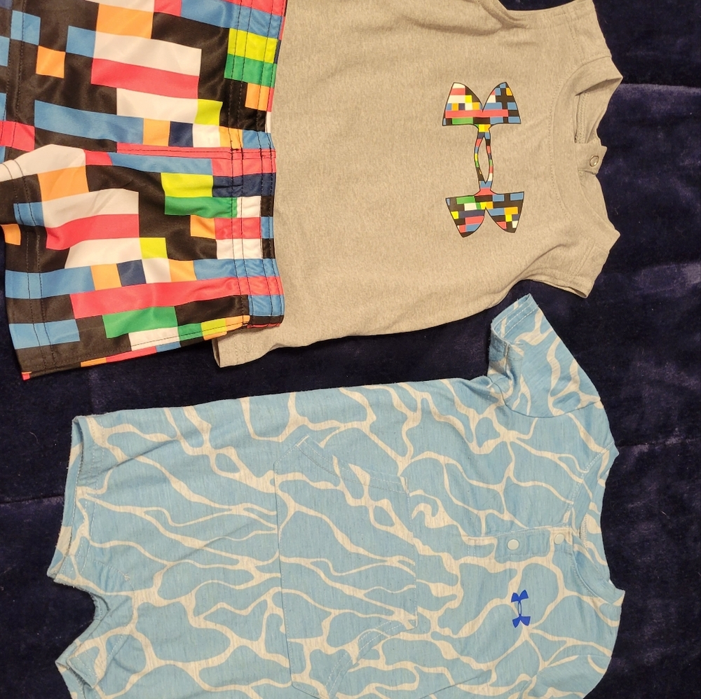 2 Boys 6-9 months Under Armour outfits